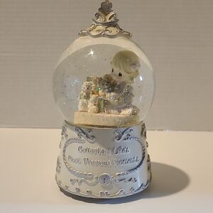 Precious Moments 25th Anniversary Snow Globe